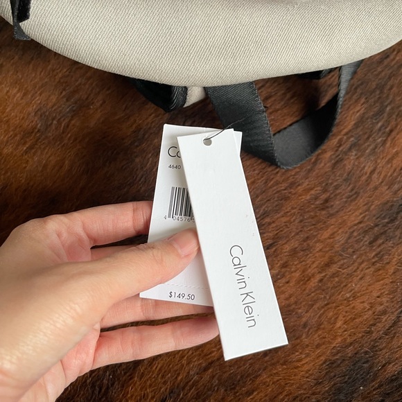 Calvin Klein unisex fabric backpack in grey. - Picture 3 of 6